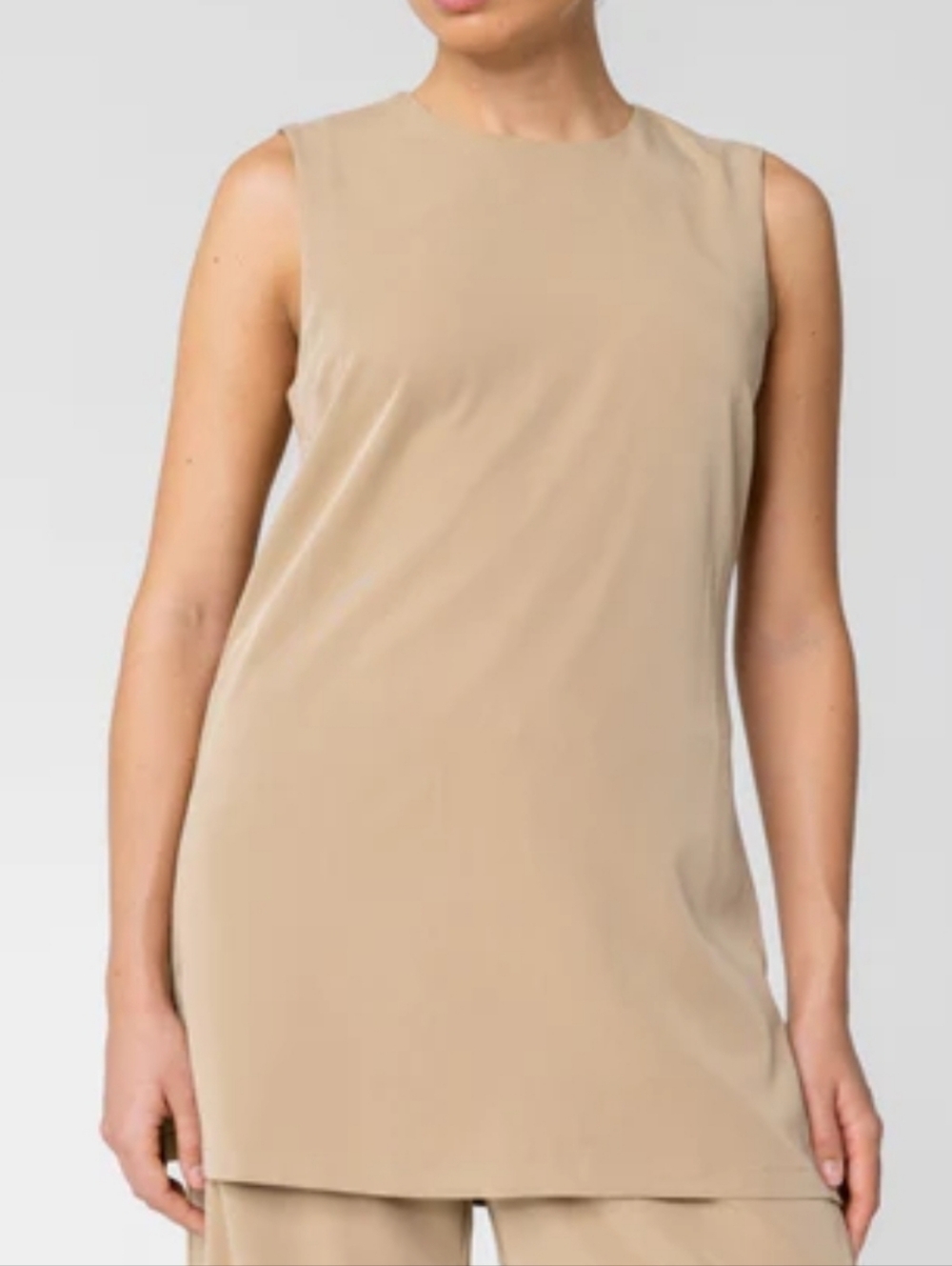 Cecilia Sleeveless Top - Latte